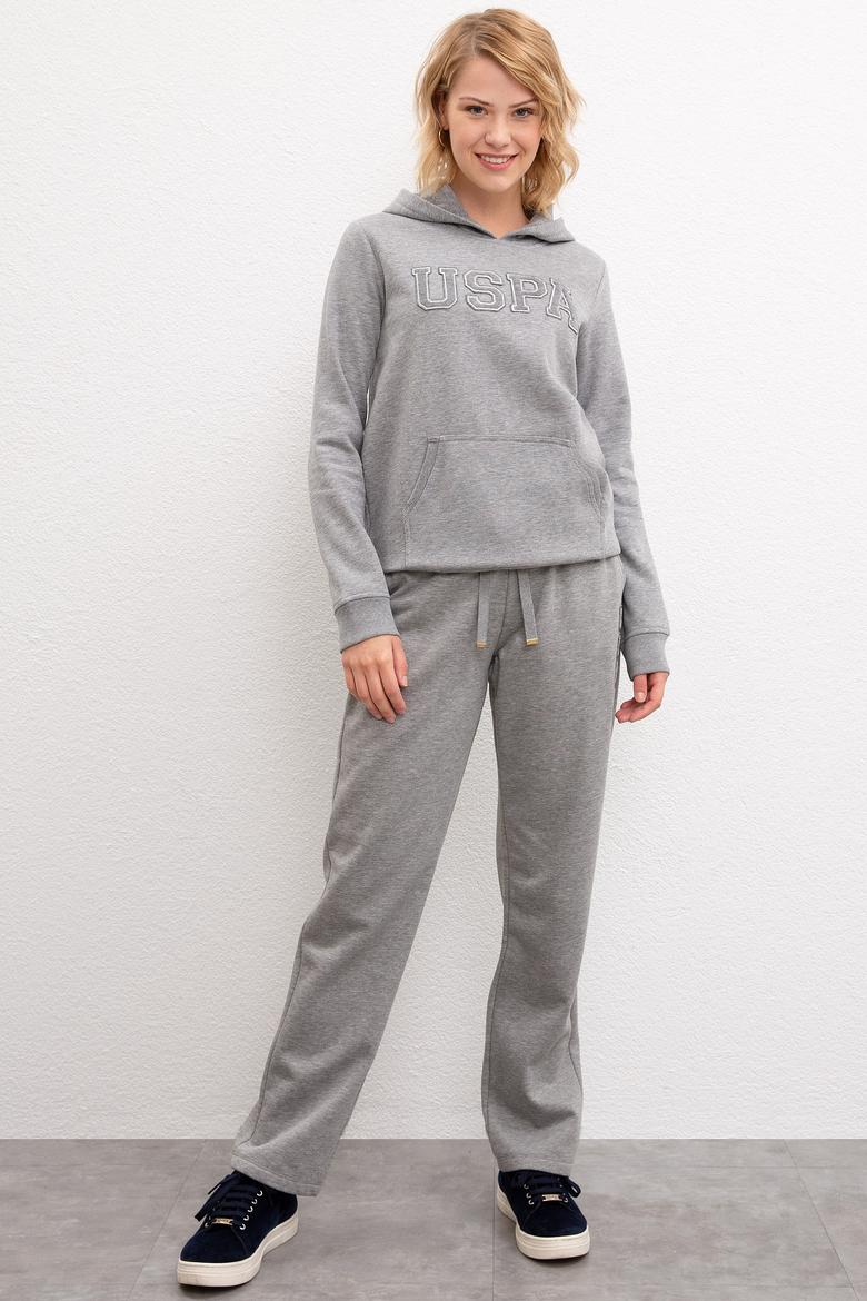 Kadın Gri Melanj Basic Sweatshirt - 50216083054