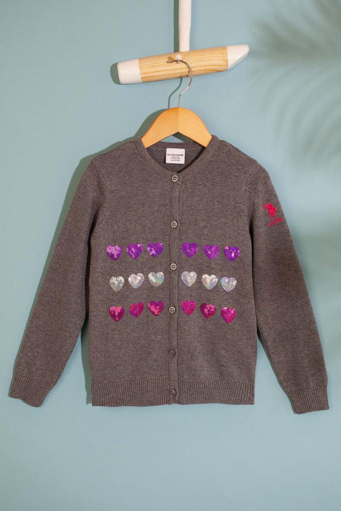 Kız Çocuk Gri Hırka