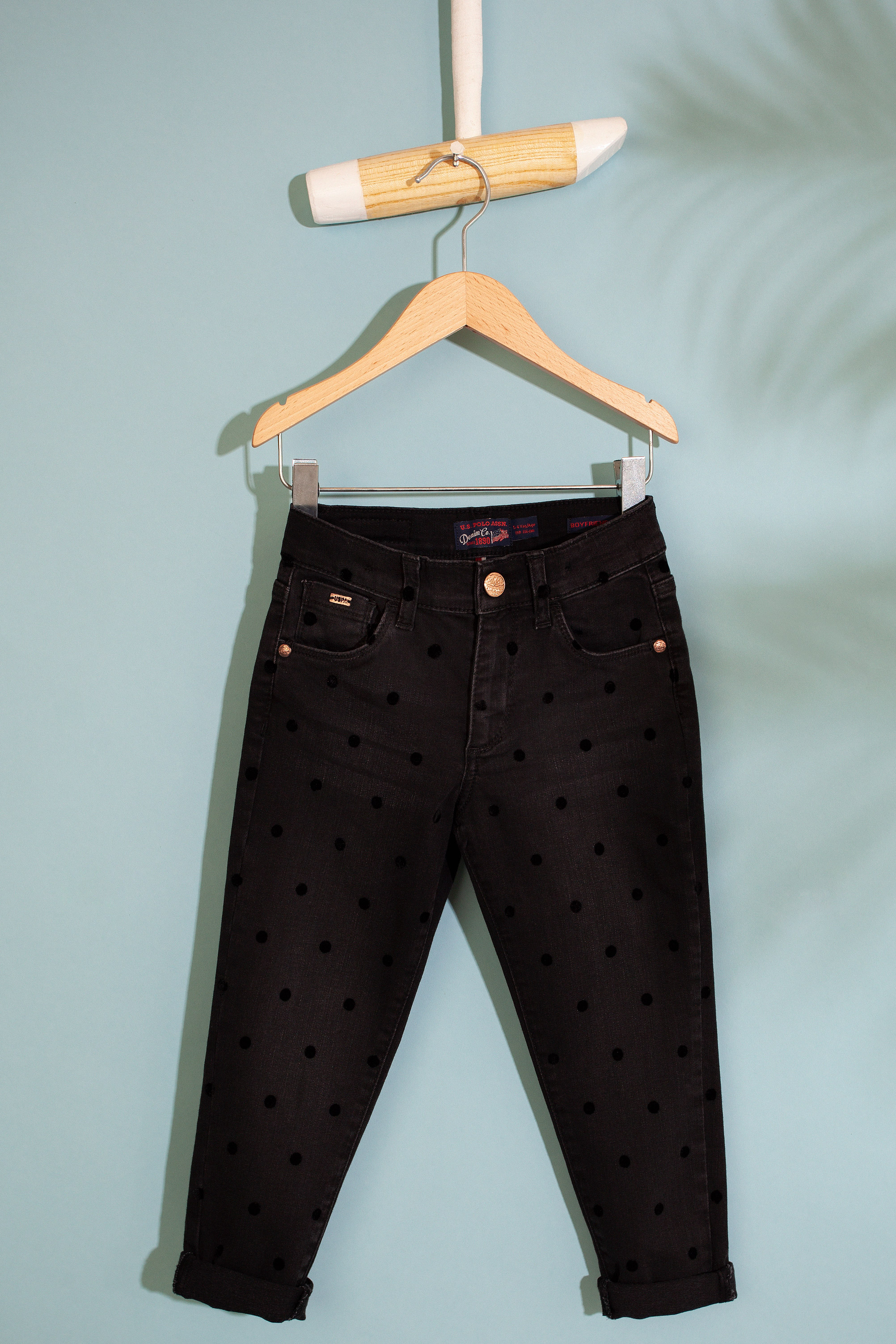 Kız Çocuk Siyah Denim Pantolon