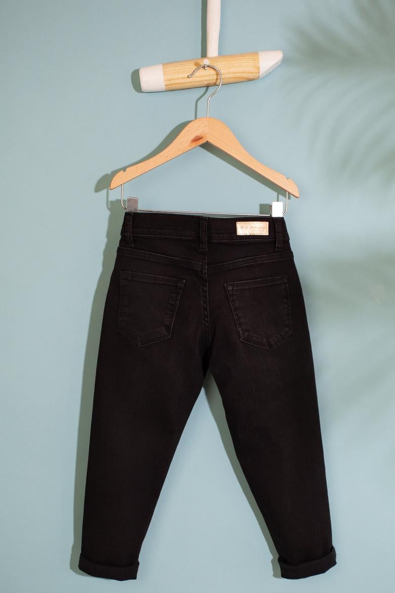 Kız Çocuk Siyah Denim Pantolon - 50209026005