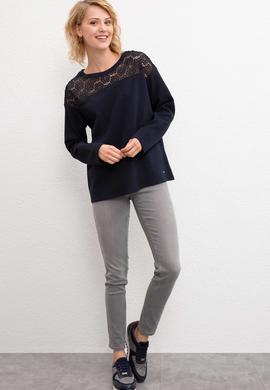 Kadın Lacivert Sweatshirt - 50206507013