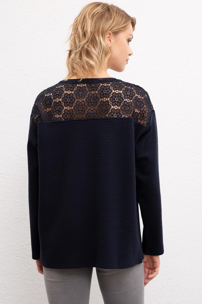 Kadın Lacivert Sweatshirt - 50206507013