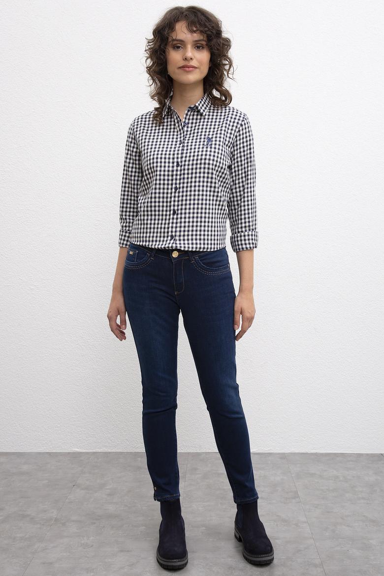 Kadın Mavi Denim Pantolon