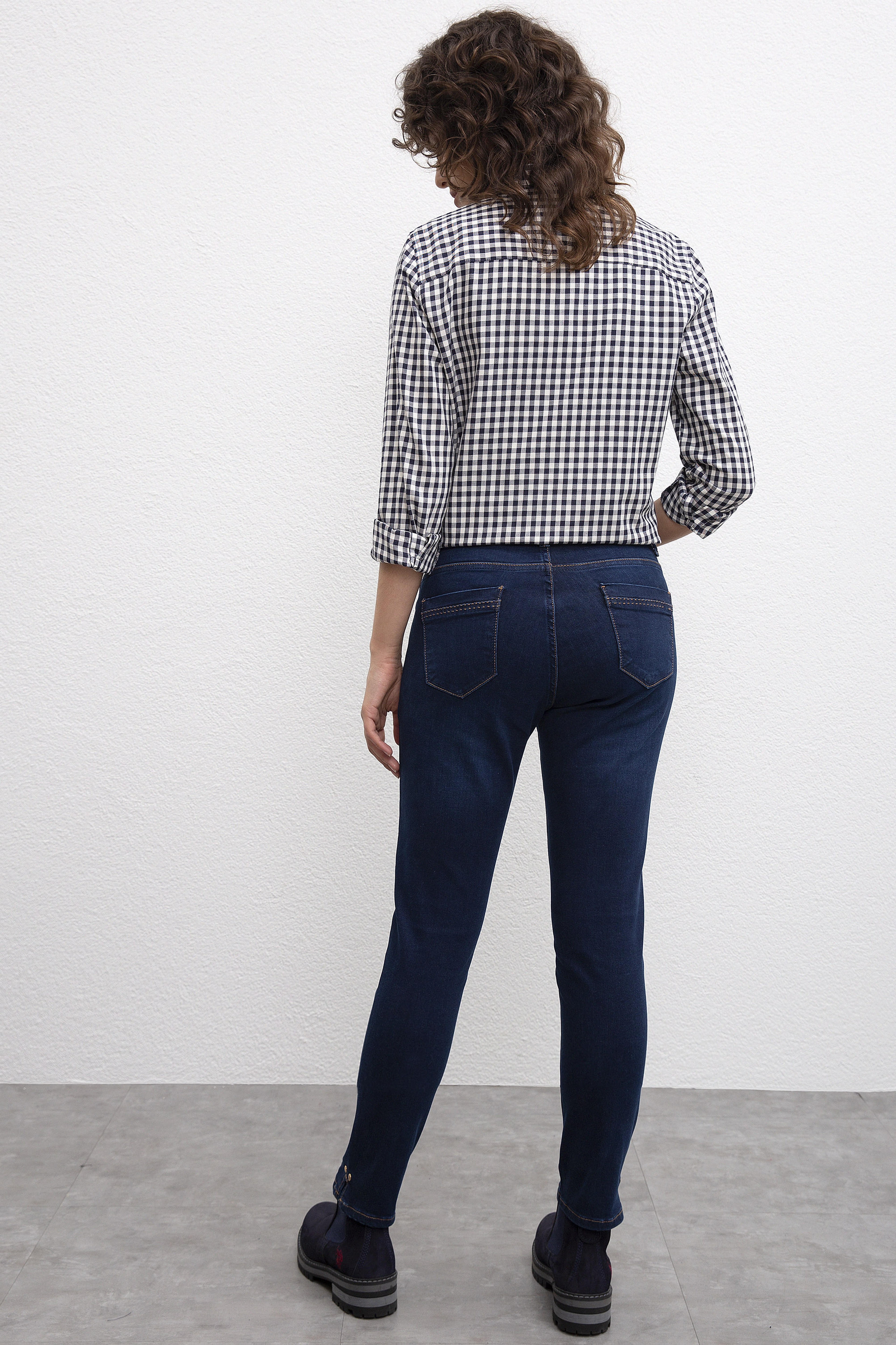 Kadın Mavi Denim Pantolon
