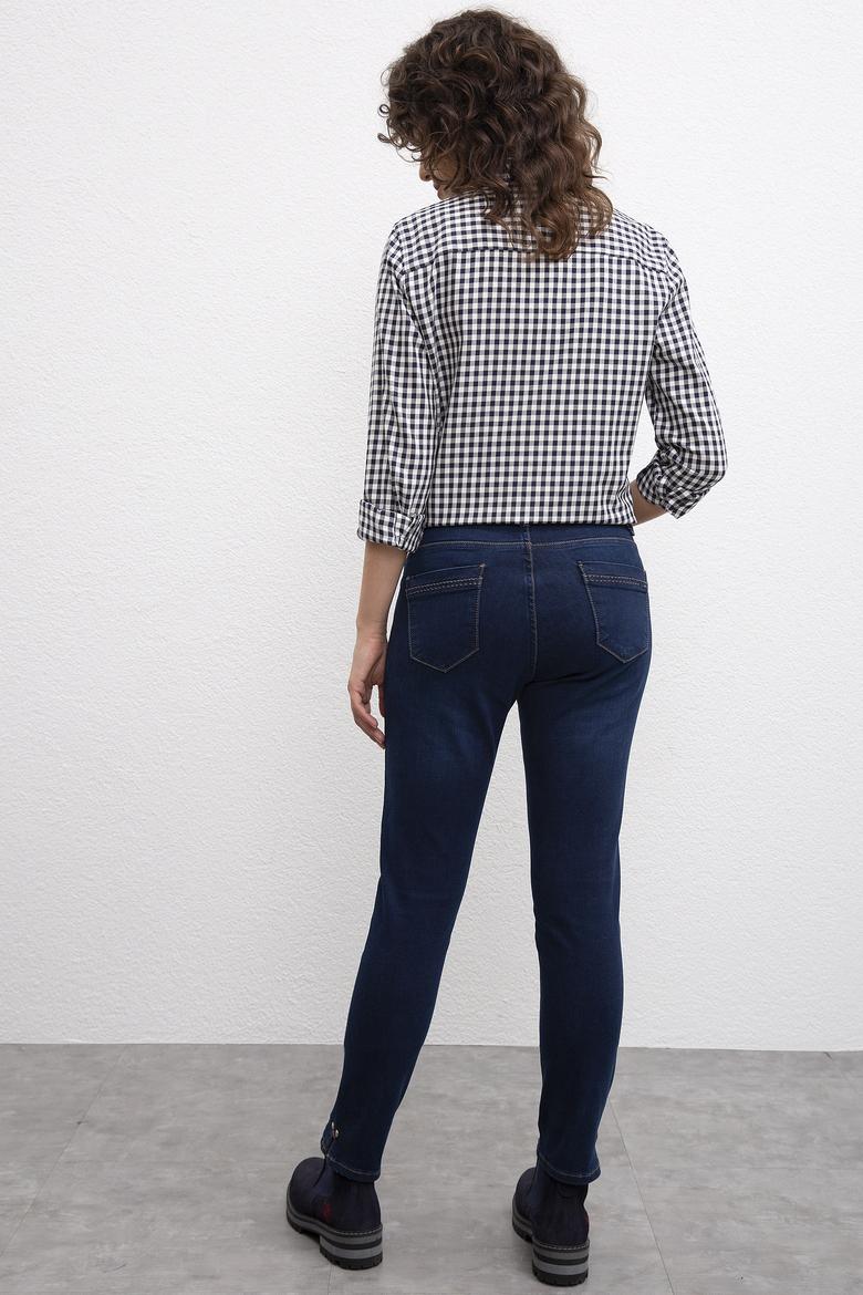 Kadın Mavi Denim Pantolon - 50209253014