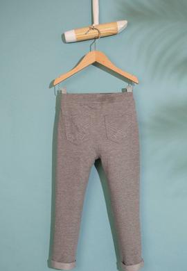 Çocuk Gri Örme Tayt - 50210586012