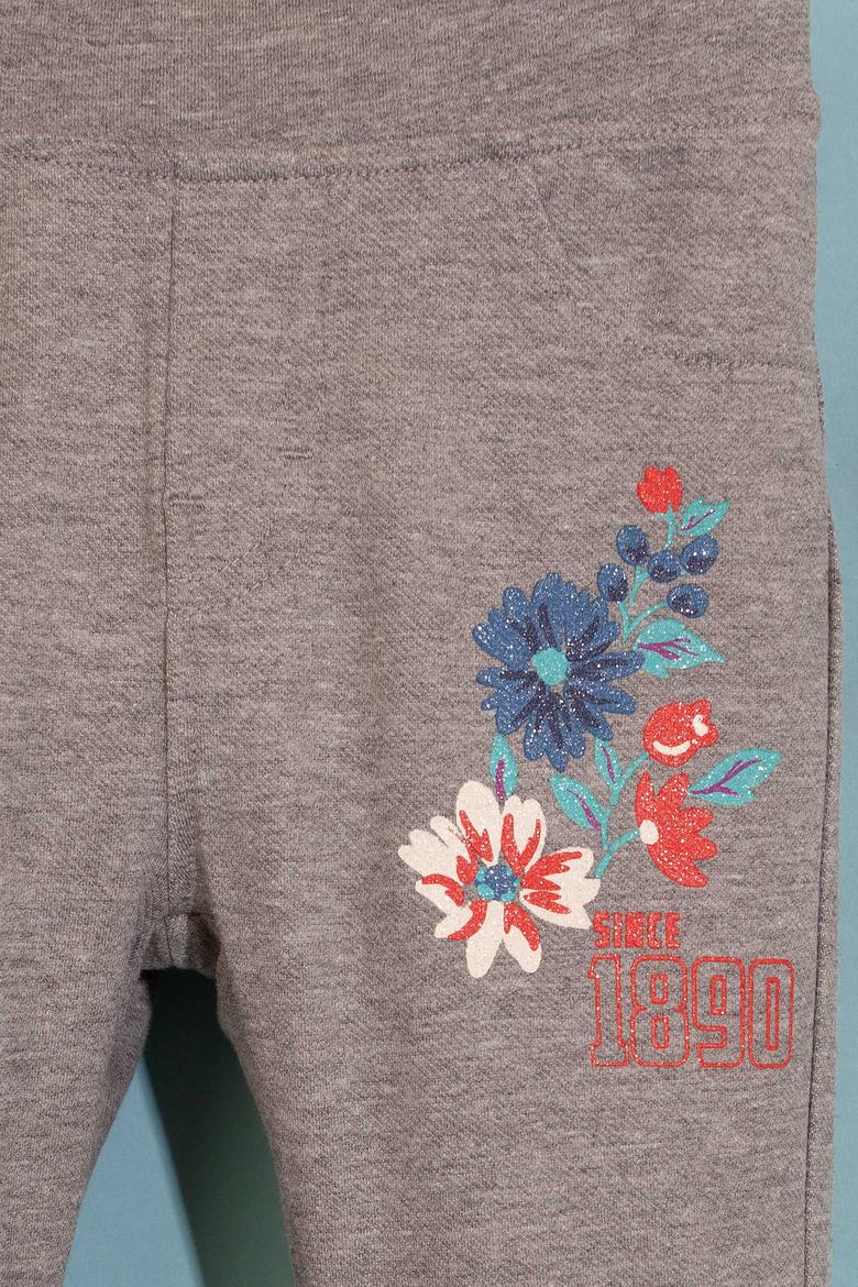 Çocuk Gri Örme Tayt - 50210586012