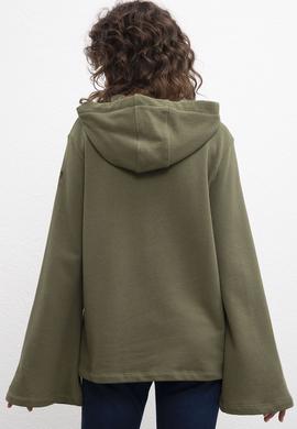 Kadın Haki Sweatshirt - 50206524007