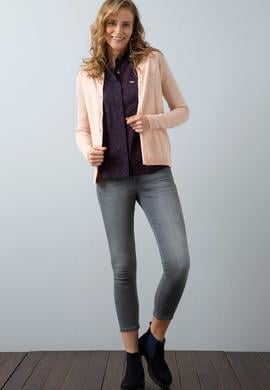 Pembe Triko Hırka Basic - 50193531026