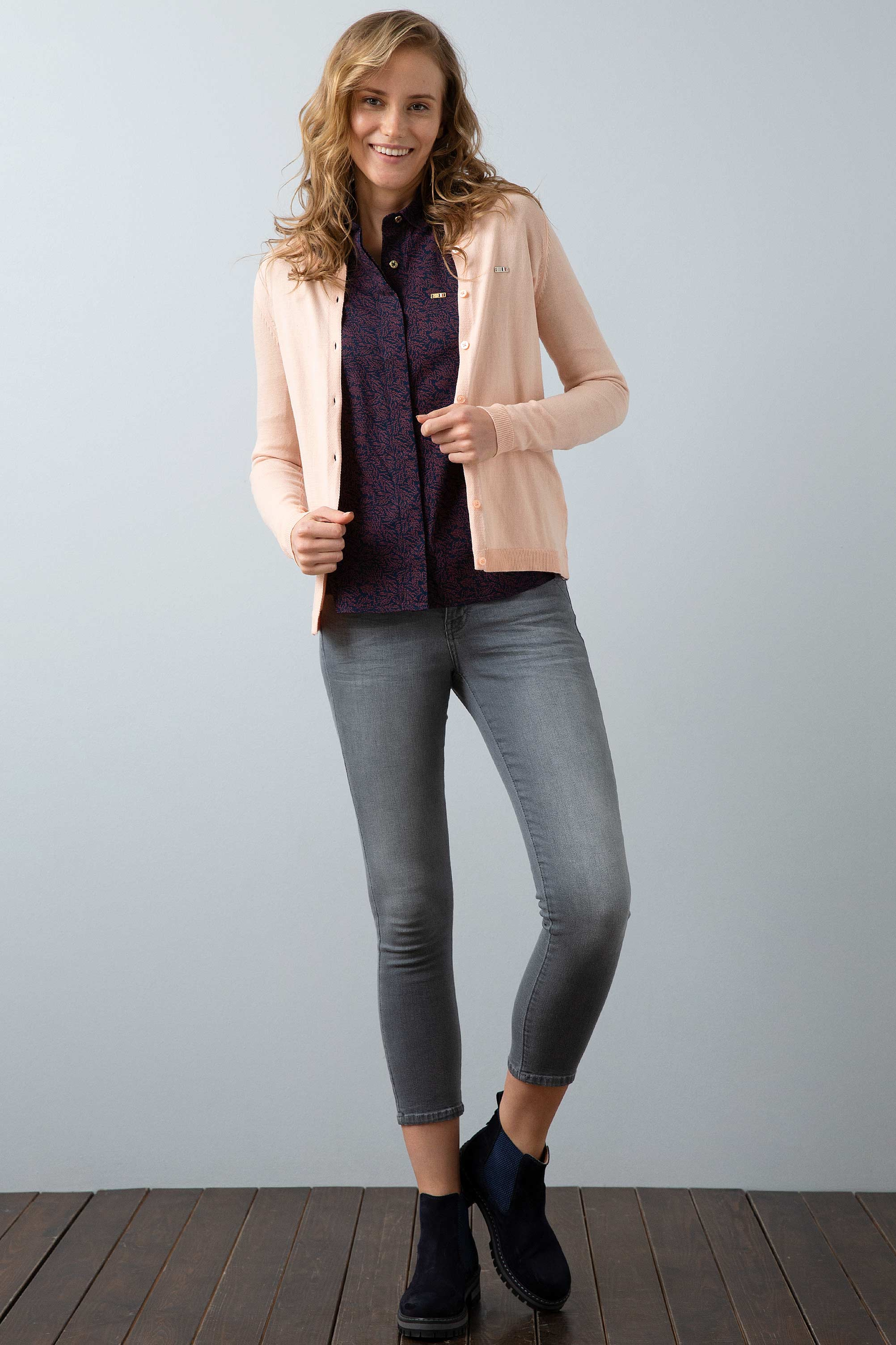 Pembe Triko Hırka Basic - Image 3