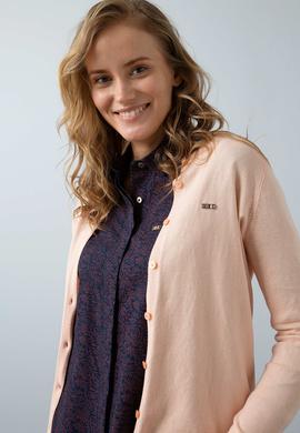 Pembe Triko Hırka Basic - 50193531026