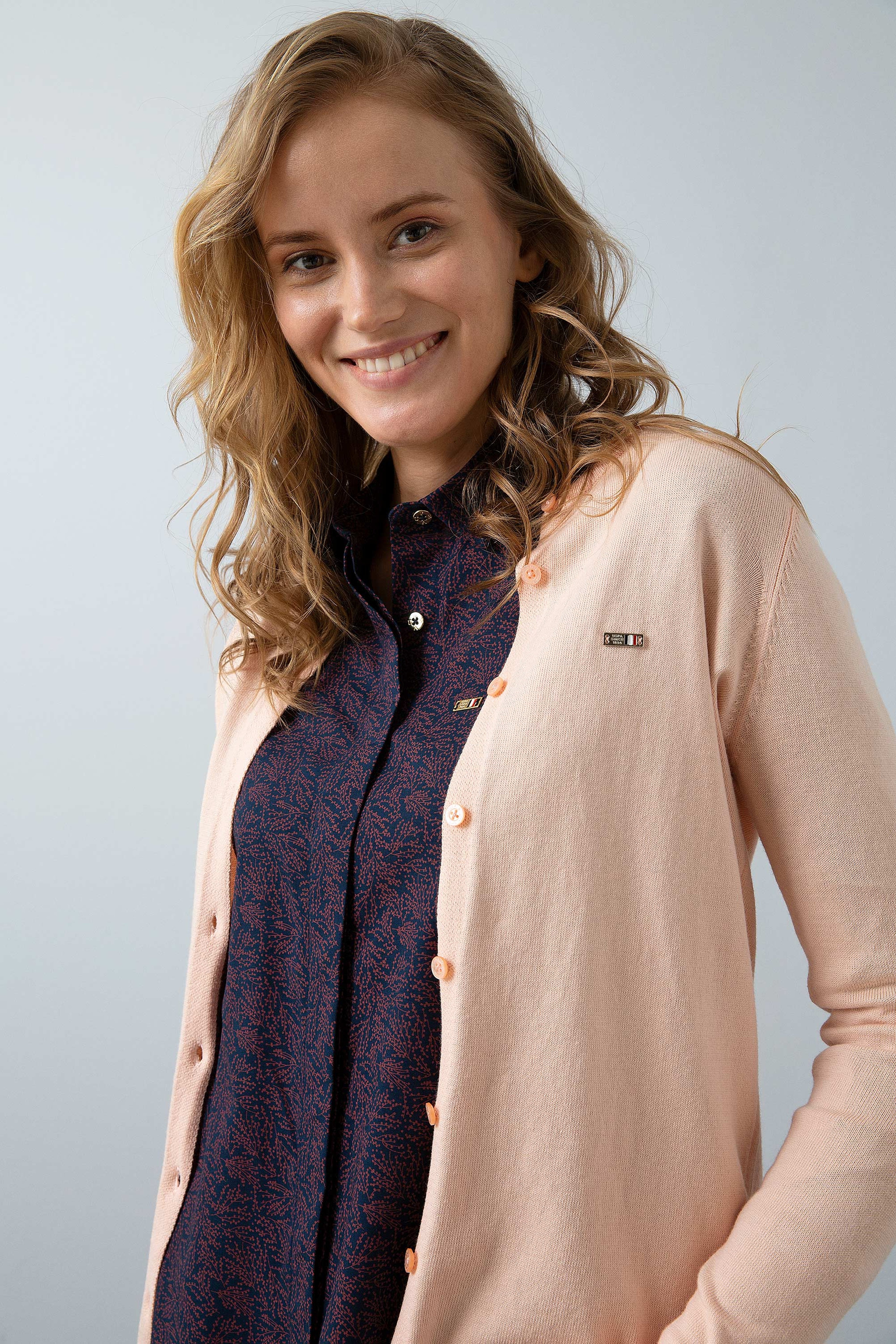 Pembe Triko Hırka Basic - Image 2