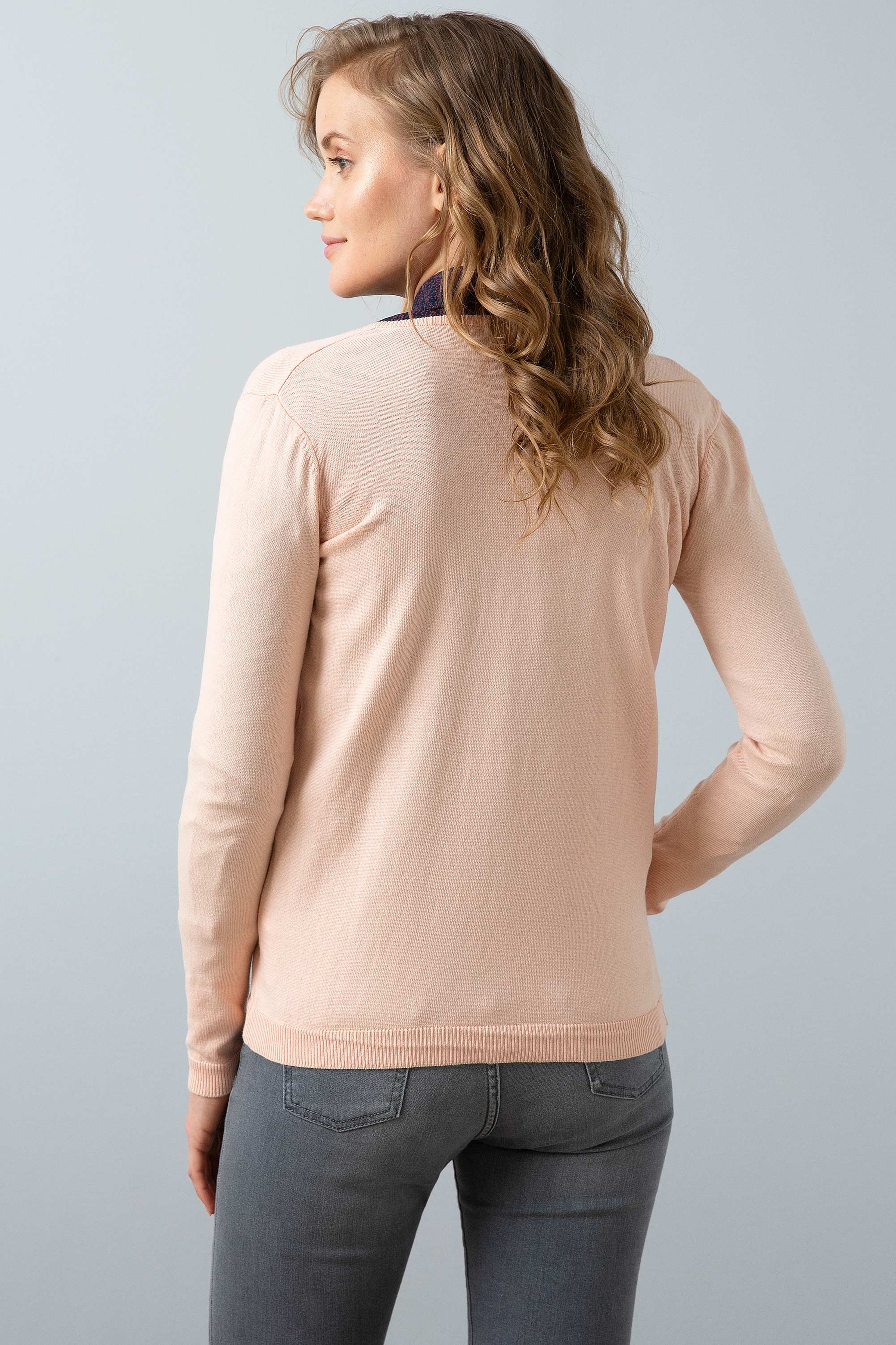 Pembe Triko Hırka Basic - Image 5