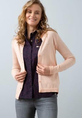 Pembe Triko Hırka Basic - 50193531026