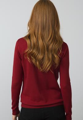 Kadın Kırmızı Basic Triko Hırka - 50193531039