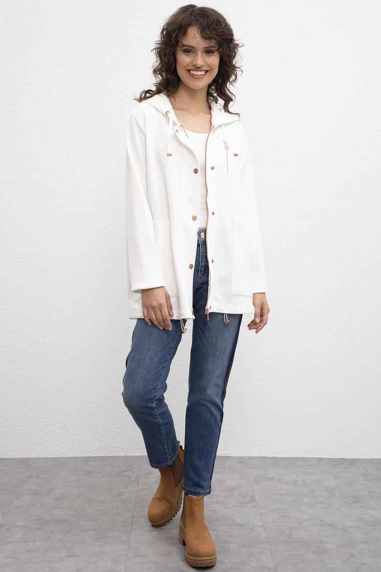 Kadın Beyaz Sweatshirt - 50206529036