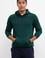 Erkek Koyu Yeşil Kapüşonlu Sweatshirt Basic
