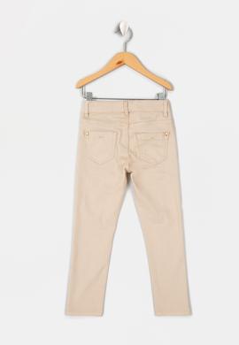 Kız Çocuk Bej Kanvas Pantolon - 50207568009