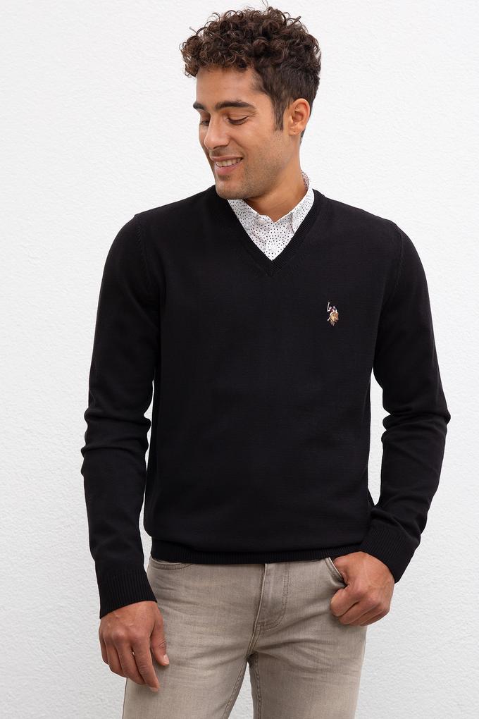 Erkek Siyah Basic Kazak