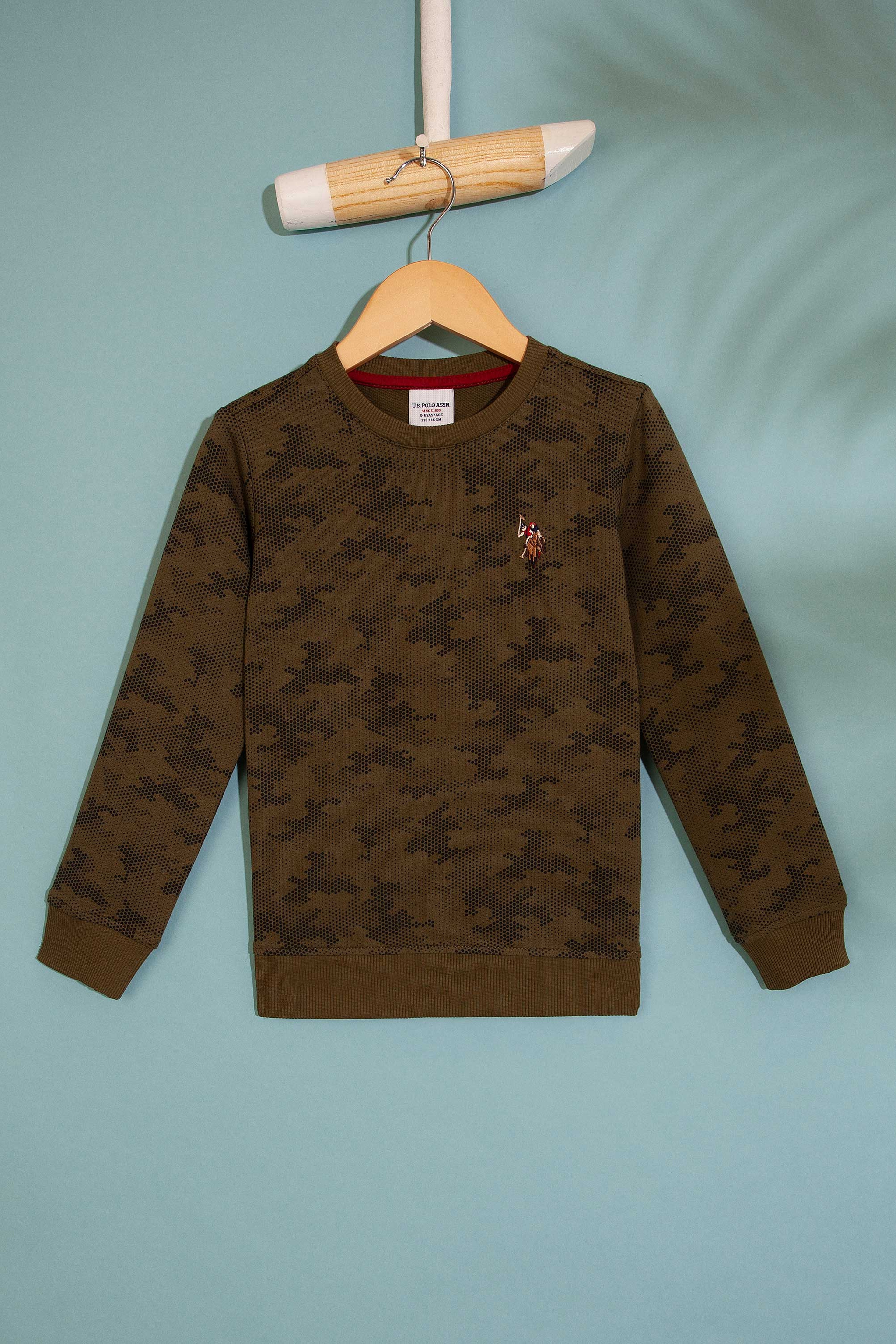 Çocuk Haki Sweatshirt - Image 1