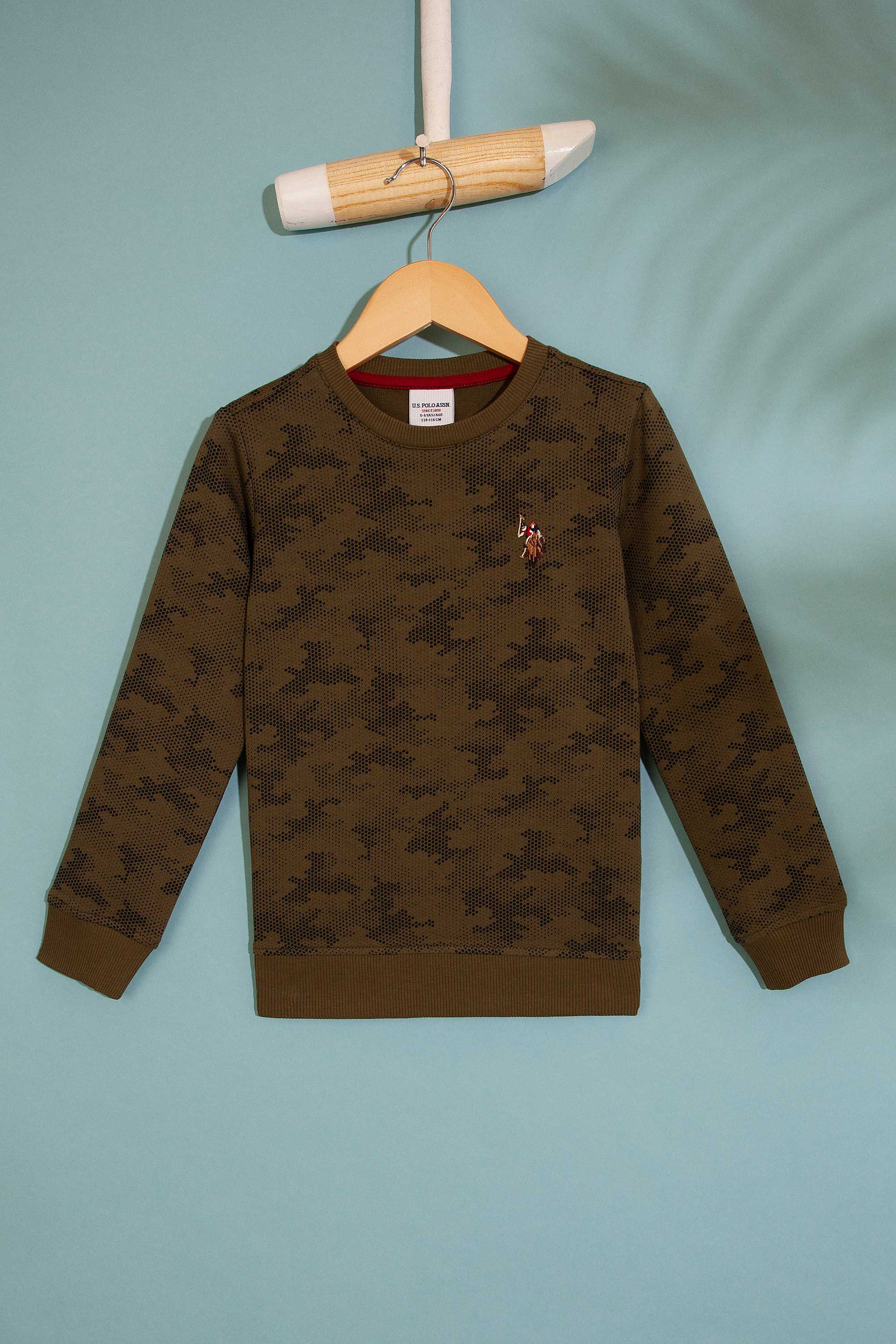 Çocuk Haki Sweatshirt