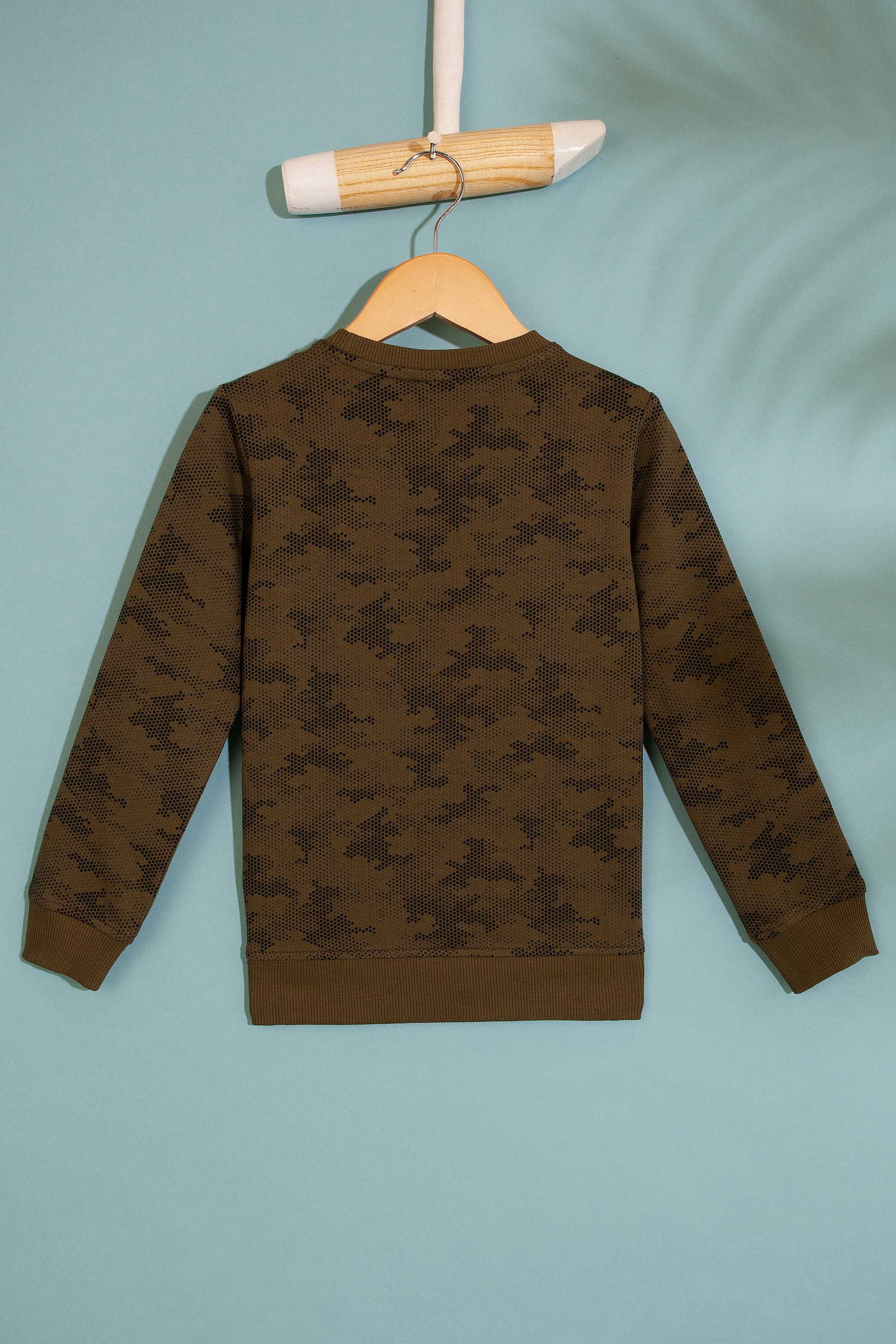 Çocuk Haki Sweatshirt