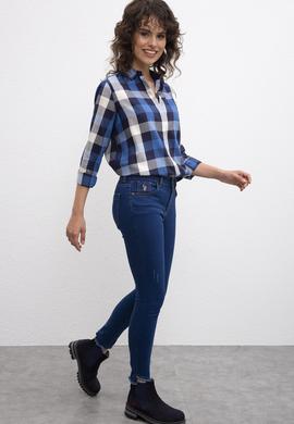 Kadın Lacivert Jean Pantolon - 50214221002