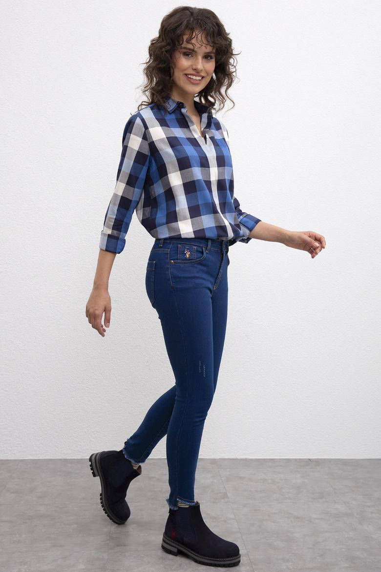 Kadın Lacivert Jean Pantolon - 50214221002