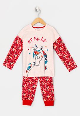 Kız Çocuk Pembe Pijama Takımı - 50223182006