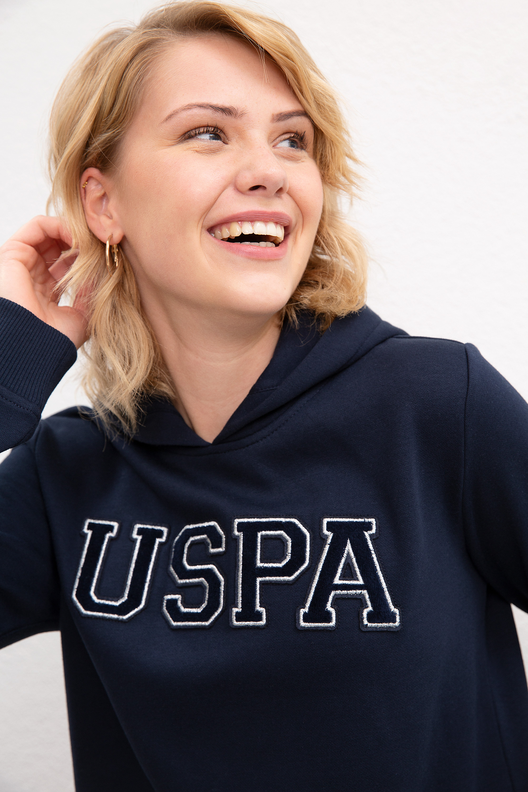 Kadın Lacivert Sweatshirt Basic