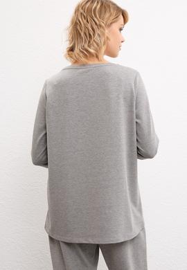 Kadın Gri Sweatshirt - 50216088008