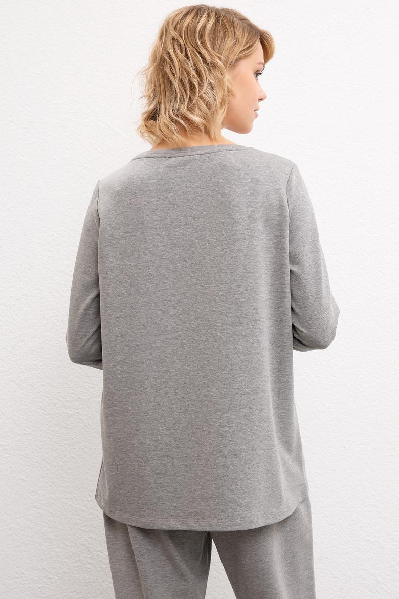 Kadın Gri Sweatshirt - 50216088008