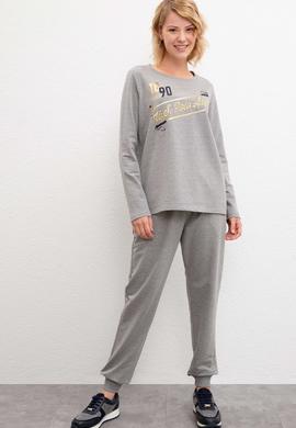 Kadın Gri Sweatshirt - 50216088008