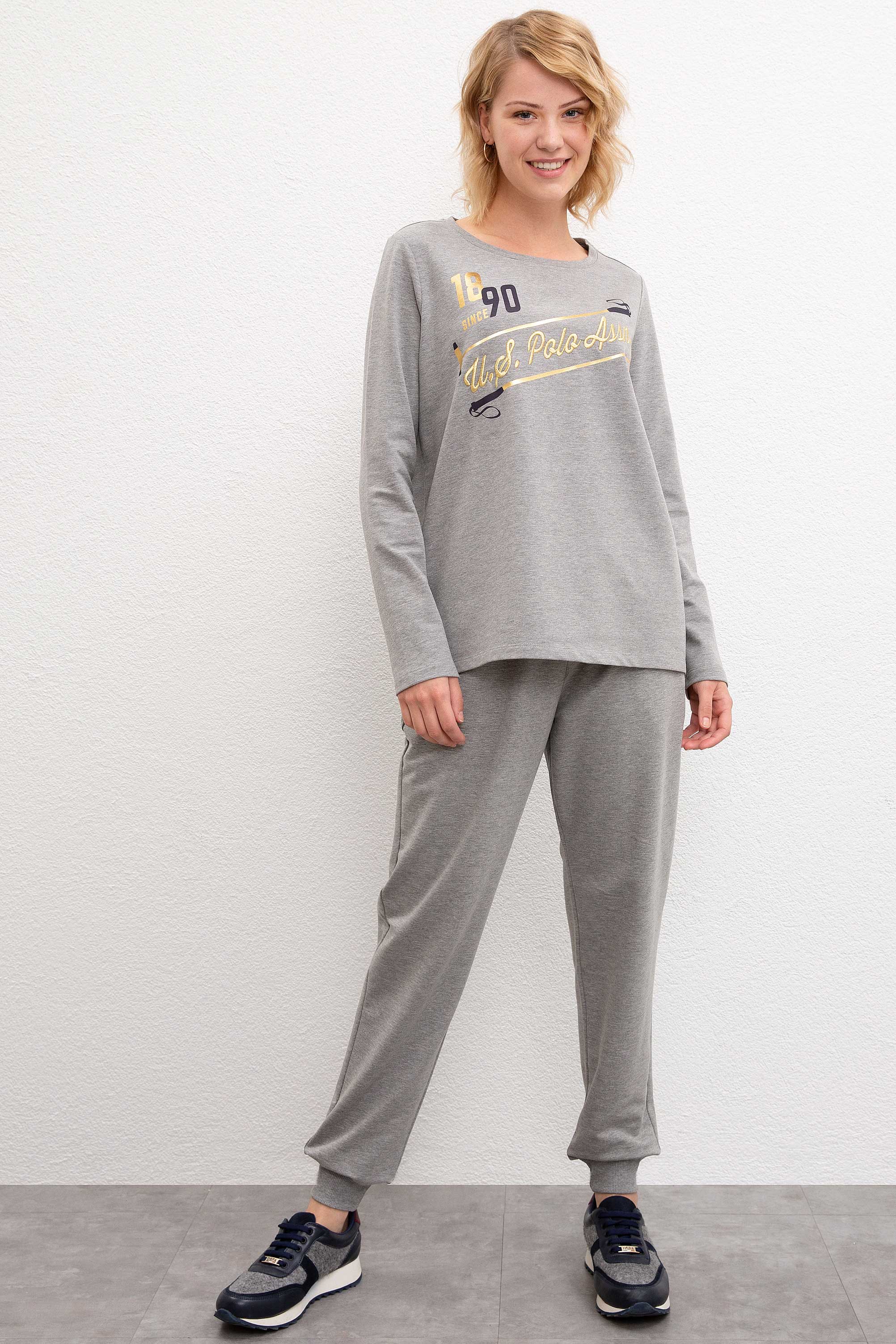Kadın Gri Sweatshirt - Image 4
