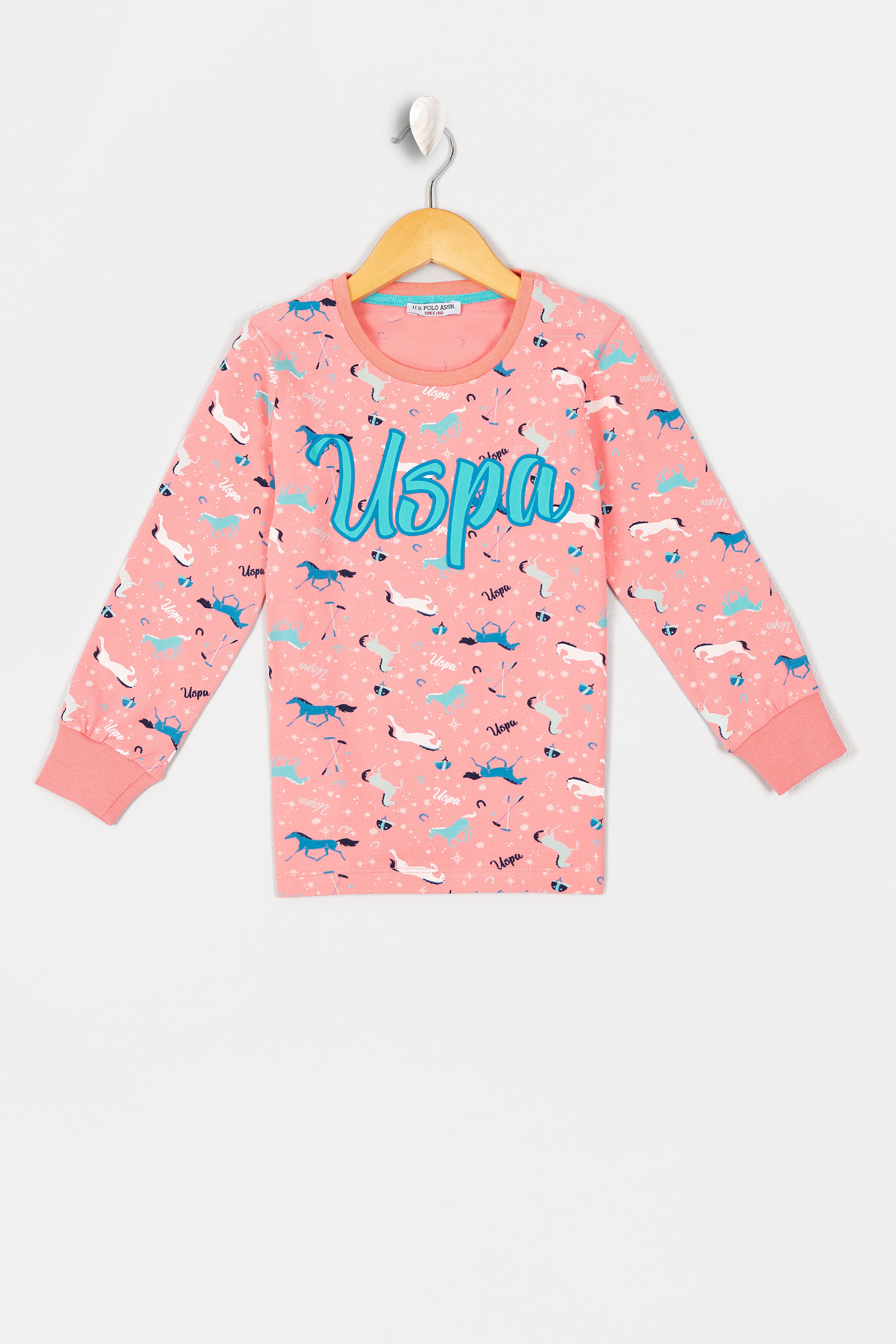 Kız Çocuk Pembe Pijama Takımı