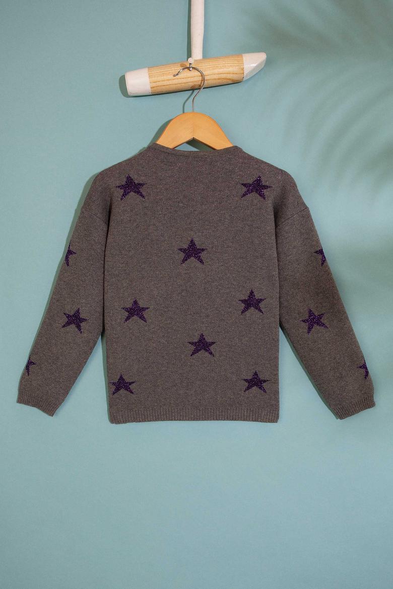 Kız Çocuk Gri Hırka - 50206140001