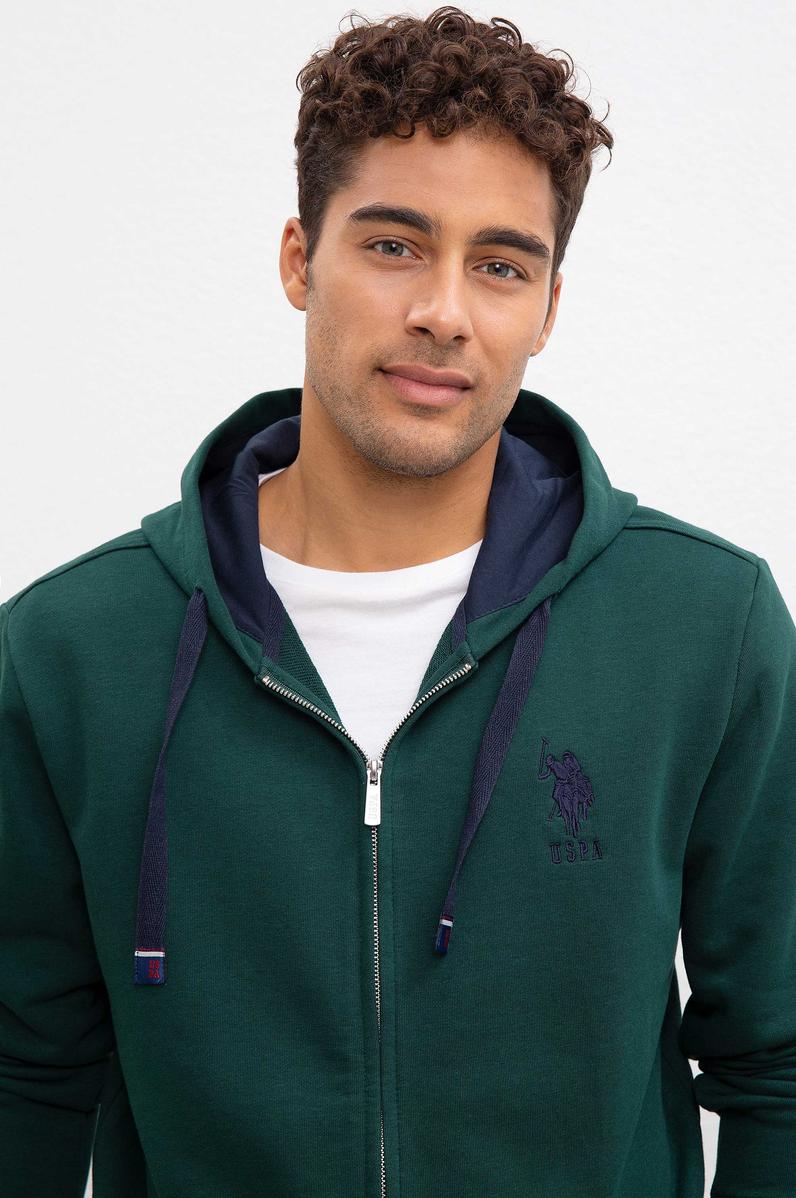 Erkek Koyu Yeşil Sweatshirt