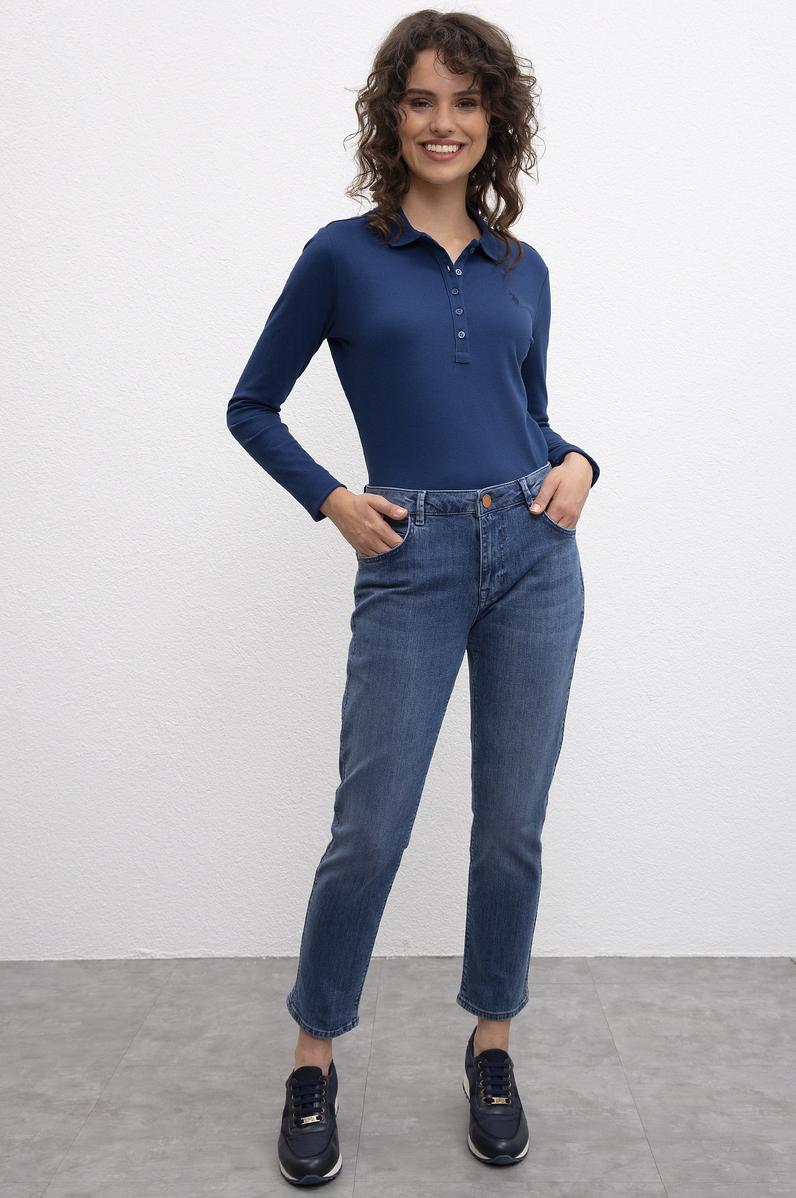 Kadın Mavi Jean Pantolon