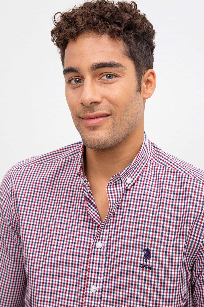 Erkek Kırmızı Gömlek Uzunkol - 50221378019