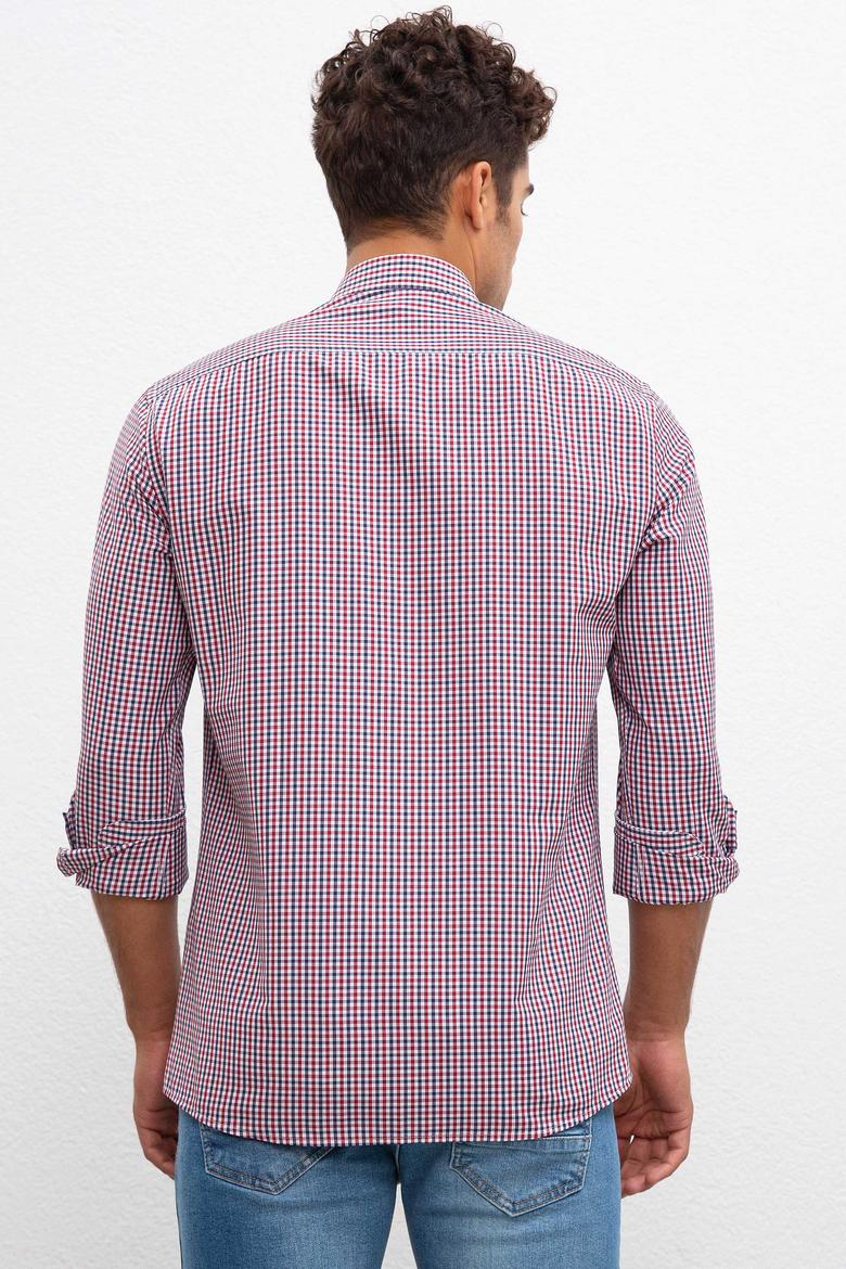 Erkek Kırmızı Gömlek Uzunkol - 50221378019
