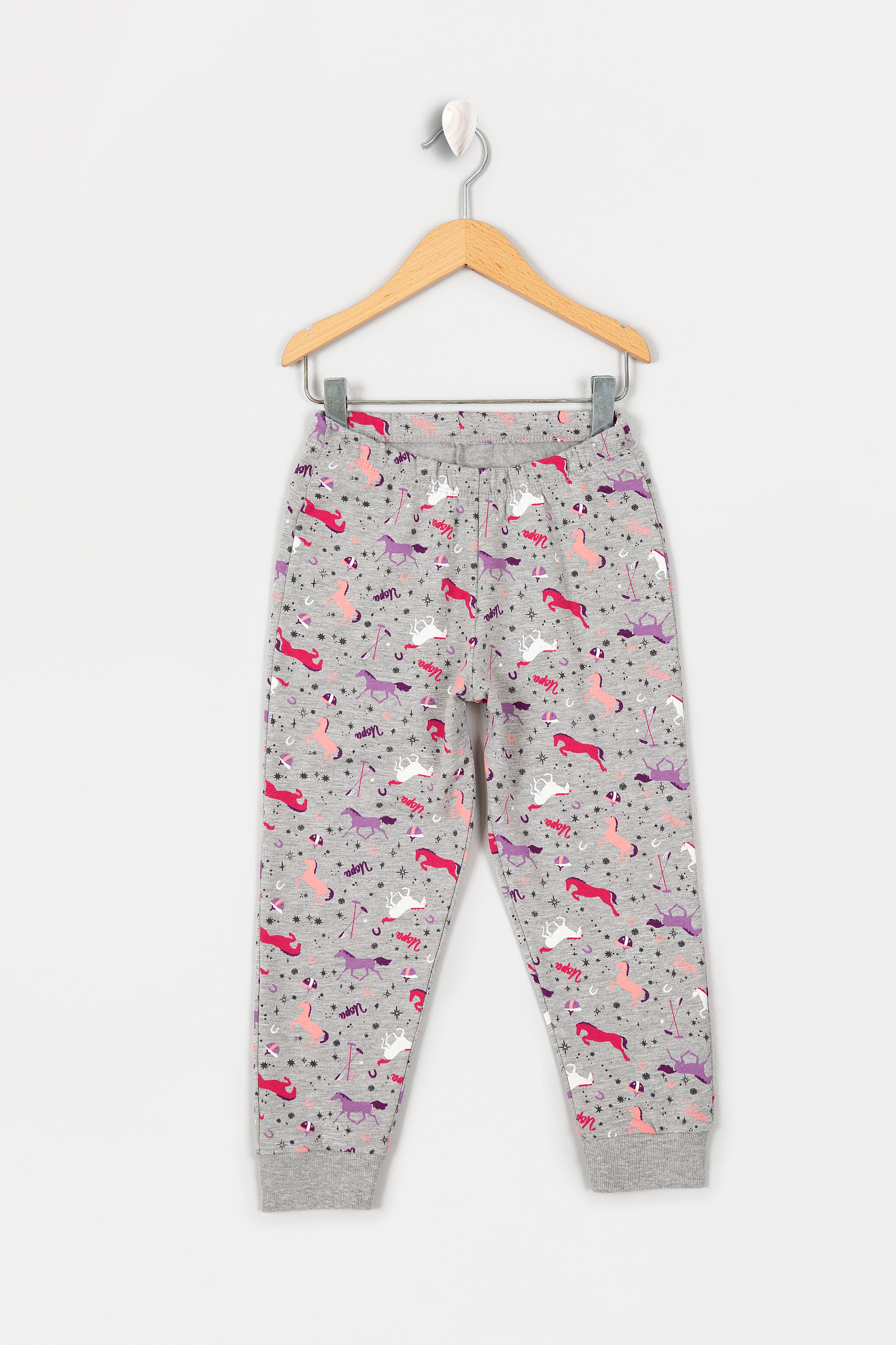 Kız Çocuk Gri Pijama Takımı - Image 3