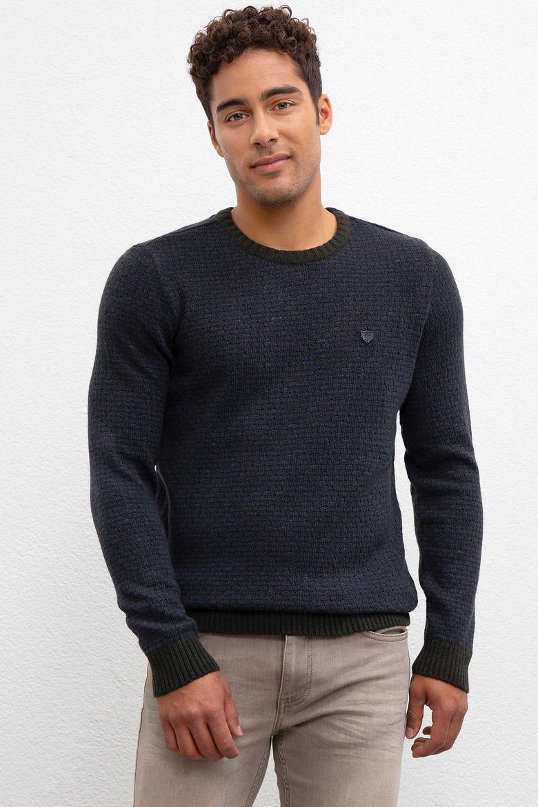 Erkek Koyu Yeşil Kazak