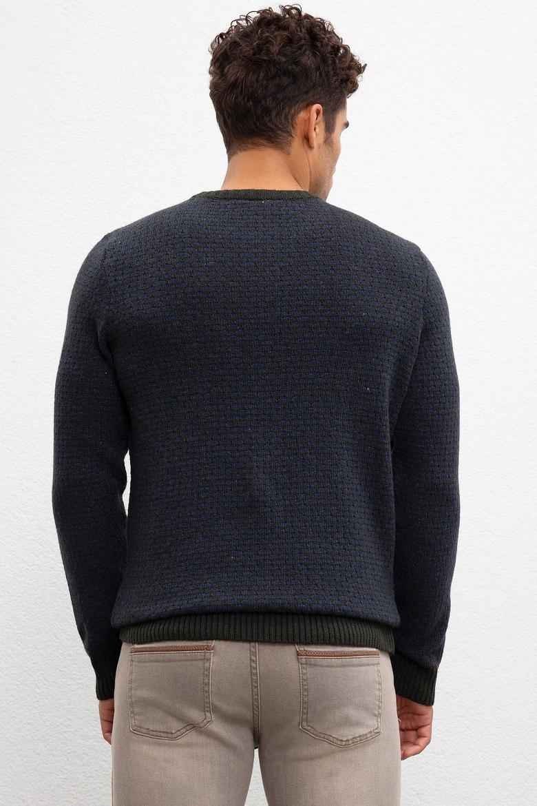 Erkek Koyu Yeşil Kazak - 50207664057