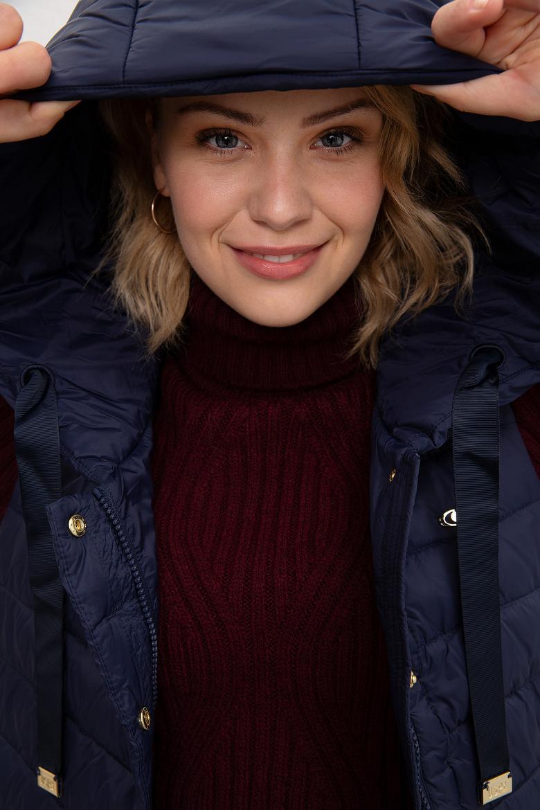 Kadın Lacivert Dokuma Yelek - 50211370010