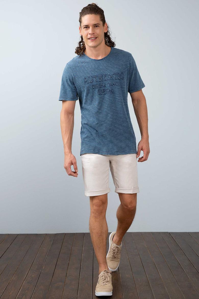 Erkek İndigo Tişört - 50199294013