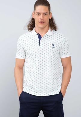 Erkek Beyaz Polo Yaka T-Shirt - 50199923004