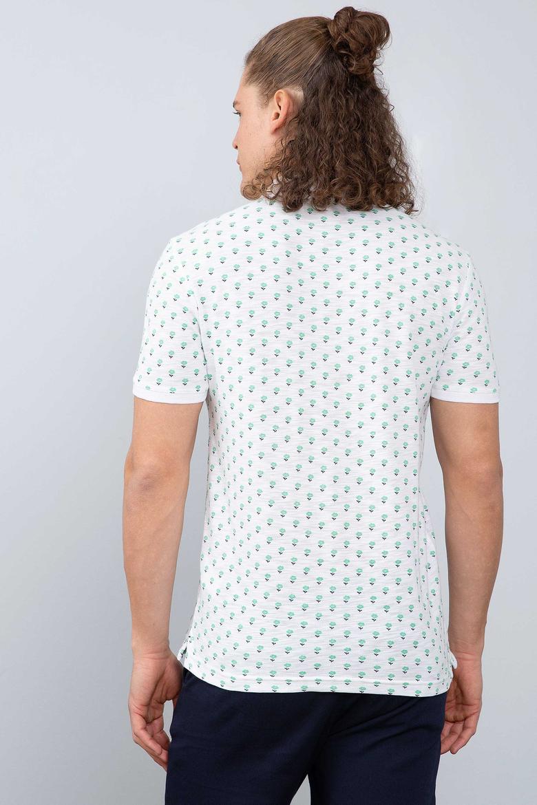 Erkek Beyaz Polo Yaka T-Shirt - 50199923004