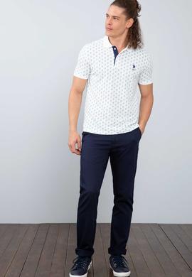 Erkek Beyaz Polo Yaka T-Shirt - 50199923004