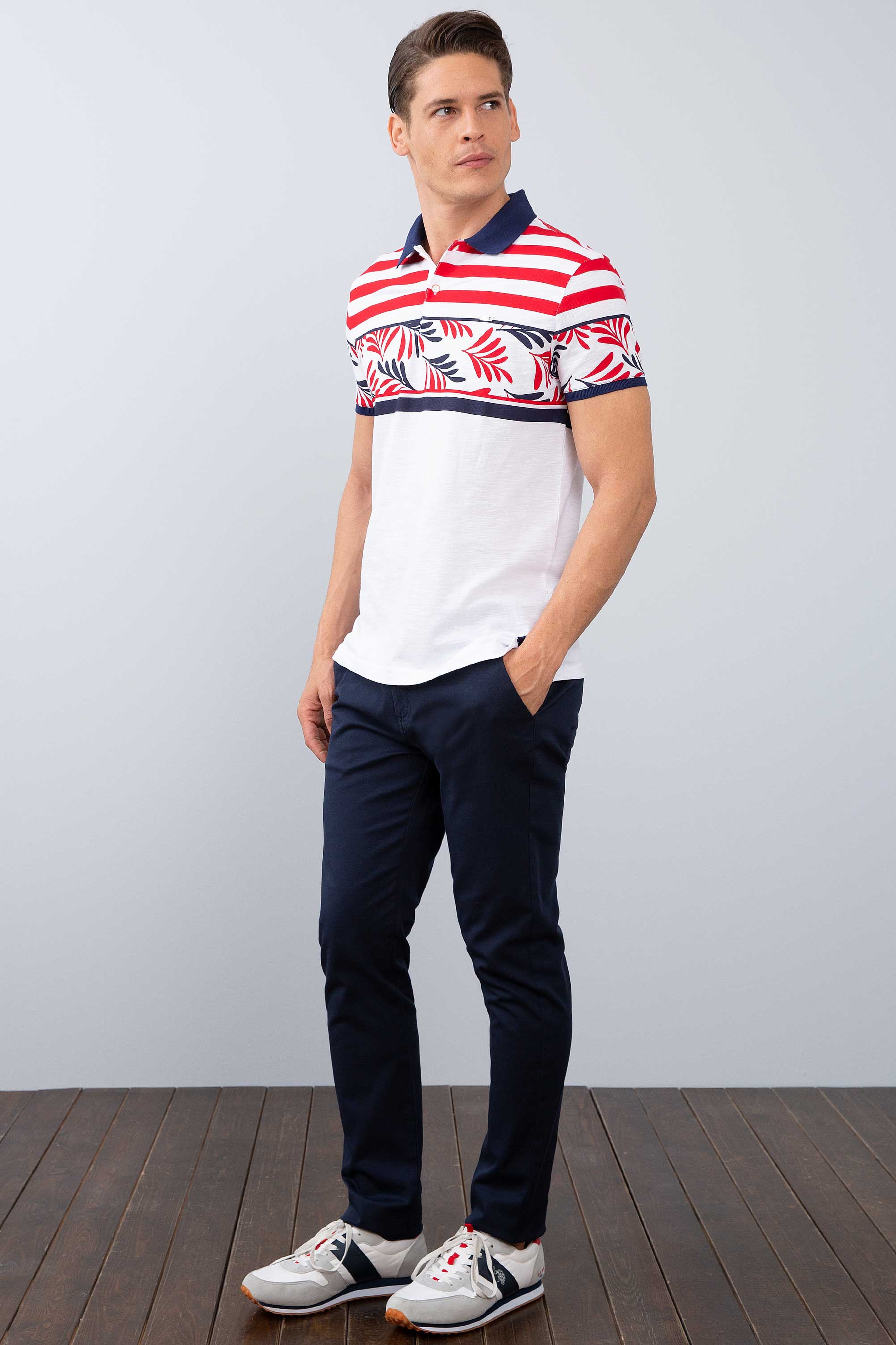Erkek Kırmızı Polo Yaka T-Shirt