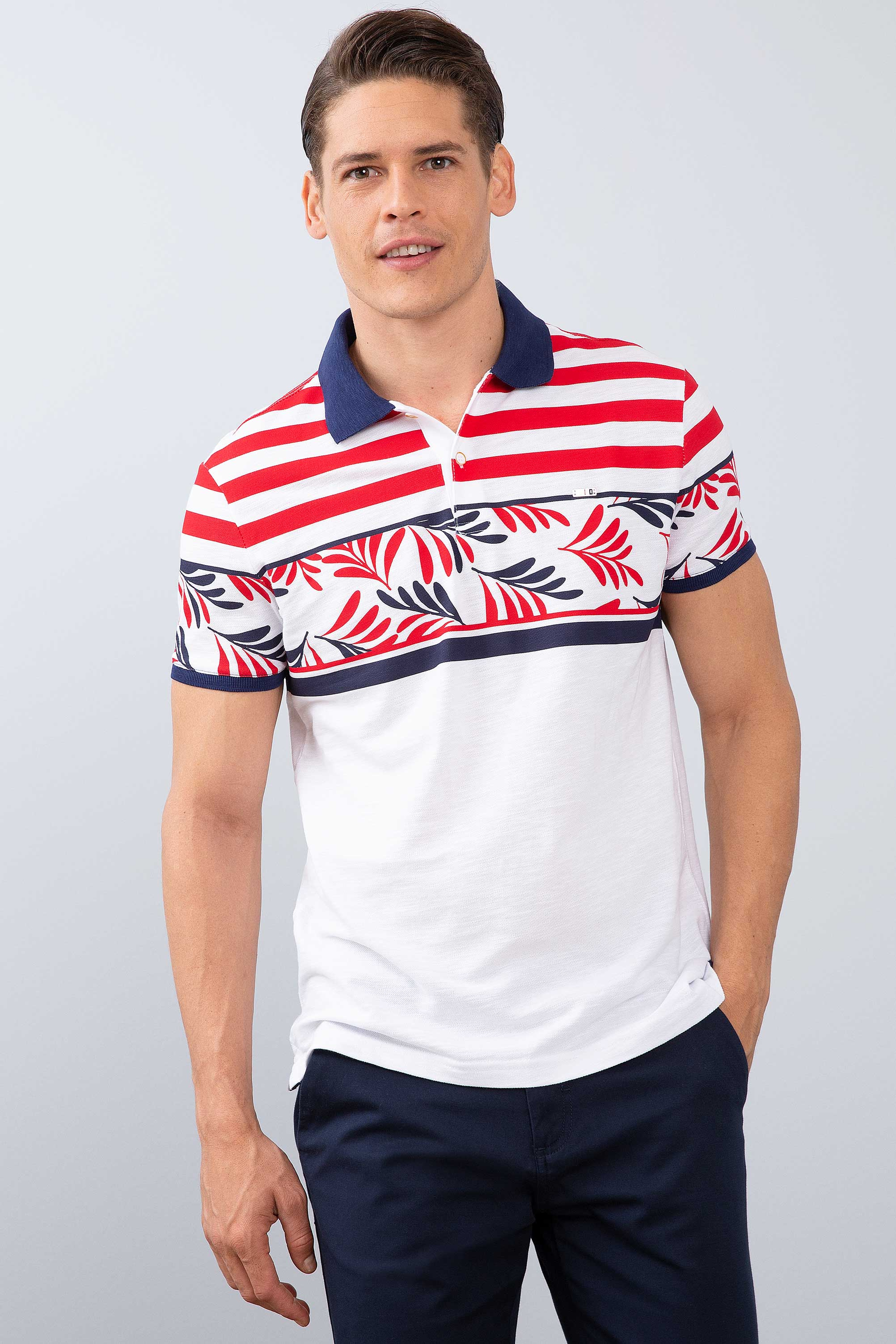 Erkek Kırmızı Polo Yaka T-Shirt
